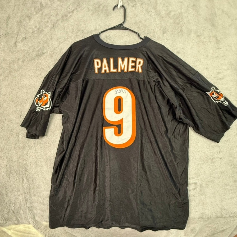 Cincinnati Bengals Autographed #9 Carson Palmer NFL Football Jersey Men's Signed - Picture 3 of 5